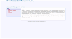 Desktop Screenshot of howemanagement.com